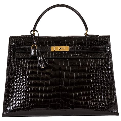 vintage hermes kelly 35|Hermes kelly bag crocodile.